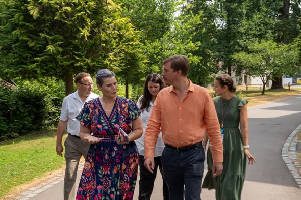 Image actualité Visite vun der Fondation Henri-Maria Theresa